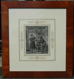 19e eeuwse gravure „The Eyeglass Dealer”, Antiek en Kunst, Ophalen