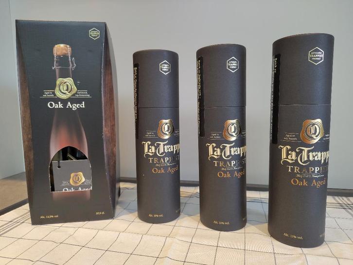 La Trappe Quadrupel Oak Aged #50-51-52-53, Verzamelen, Biermerken, Nieuw, Flesje(s), La Trappe, Verzenden