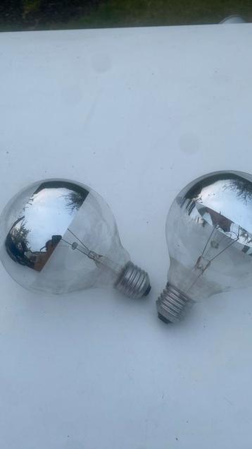 2 lampes à miroir, ampoule vintage de 60 W