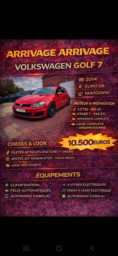Vw golf 1200tsi A VOIR ABSOLULENT ( VOIR TEXTE ), Auto's, Volkswagen, Bedrijf, Golf, Elektrisch, Ophalen