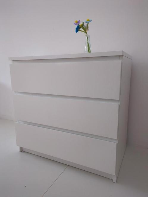 Malm 3-ladenkast, 80x78, Huis en Inrichting, Kasten | Ladekasten, Gebruikt, Ophalen