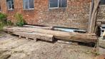 Eiken balken, Doe-het-zelf en Bouw, Hout en Planken, Ophalen, Gebruikt, 25 tot 50 mm, Eiken