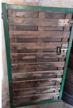 tuinpoort of tuindeur, Minder dan 100 cm, 100 tot 150 cm, Gebruikt, Hout