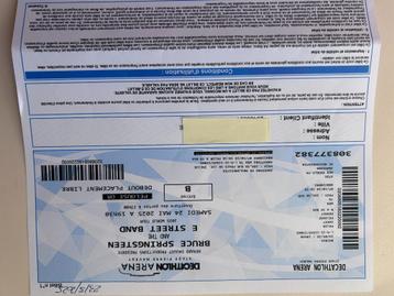 Bruce Springsteen samedi 24 mai, Lille/Lille, Tickets & Billets, Deux personnes, Mai