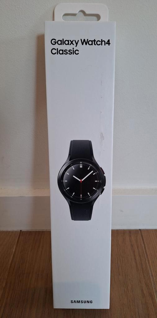 Samsung Galaxy Watch 4 Classic 46mm, LTE - Nog nieuw, Handtassen en Accessoires, Smartwatches, Nieuw, Android, Zwart, GPS, Ophalen of Verzenden