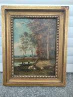 paire de huile sur panneau signe francois visconti, Antiek en Kunst, Ophalen of Verzenden