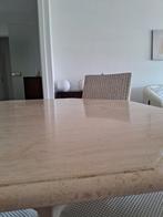 Table de salle à manger en travertin, Overige vormen, Overige materialen, Zo goed als nieuw, Intemporel