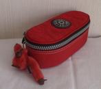 Kipling plumier ovale "duobox" rouge + singe, Divers, Fournitures scolaires, Enlèvement ou Envoi