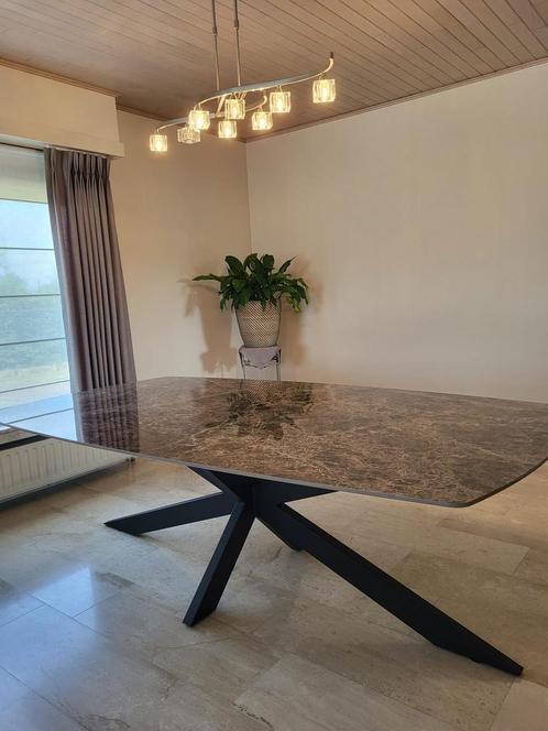 Eettafel 240 x 130 marmer keramisch., Huis en Inrichting, Tafels | Eettafels, Zo goed als nieuw, Ophalen