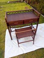 Ensemble de bureau en rotin vintage, Enlèvement