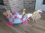 Prachtige koets met zijn getrouwde paard en zijn Barbie-getu, Ophalen of Verzenden, Gebruikt
