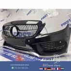 W205 AMG VOORBUMPER COMPLEET + DIAMOND GRIL ZWART C KLASSE 2, Auto-onderdelen, Gebruikt, Voor, Mercedes-Benz, Ophalen of Verzenden