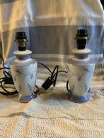 2 kleine, stenen tafellampjes, Huis en Inrichting, Ophalen, Gebruikt, Minder dan 50 cm