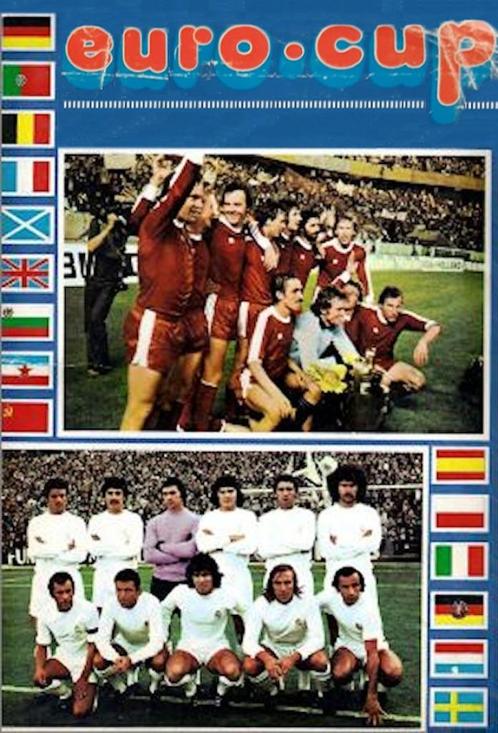 boek Vanderhout International (Belgium) - euro•cup 1975, Hobby en Vrije tijd, Stickers en Plaatjes, Gebruikt, Meerdere plaatjes