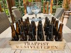 Westvleteren glas en lege bierbak., Ophalen, Zo goed als nieuw, Glas of Glazen