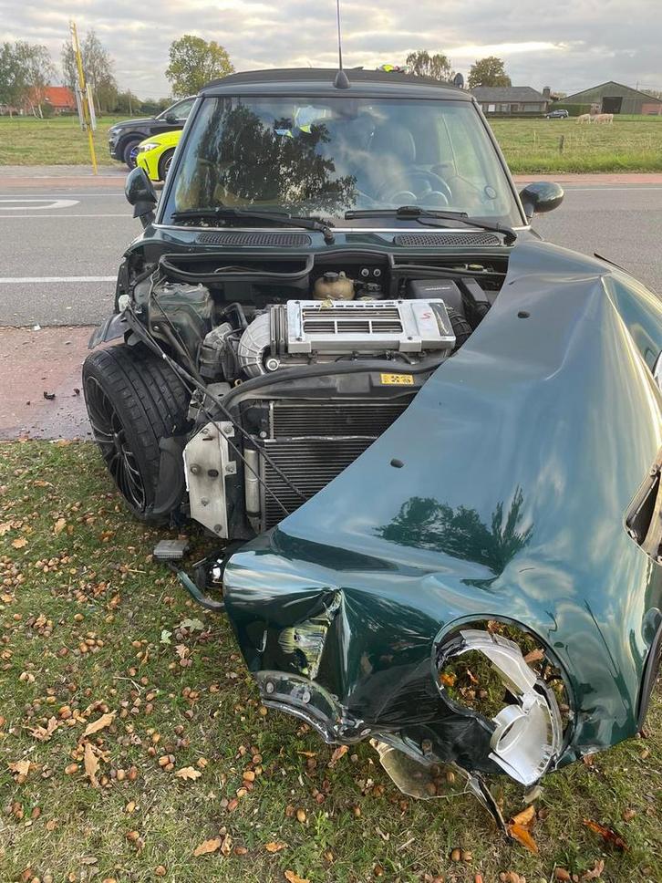 Mini cooper S jcw cabrio voor onderdelen, Auto's, Mini, Particulier, Cabrio, Zetelverwarming, Ophalen