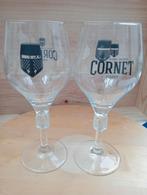 €5 voor 2 Cornet glazen glas 25 cl., Verzamelen, Glas of Glazen, Ophalen of Verzenden, Zo goed als nieuw, Palm