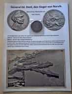 General Dietl, Sieger von Narvik, medaille + foto's/postkaar, Verzenden, Marine, Embleem of Badge