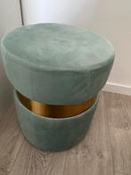 LA REDOUTE INTERIEURS Poef in fluweel LUXORE groen, Huis en Inrichting, Ophalen, Gebruikt