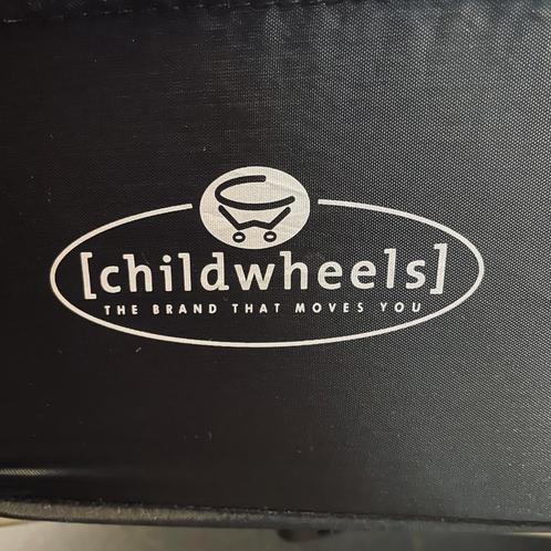 Childwheels Reisbed 60x120cm canvas bruin + Wieltjes, Kinderen en Baby's, Babywiegjes en Ledikanten, Gebruikt, Reisbedje, Ophalen of Verzenden