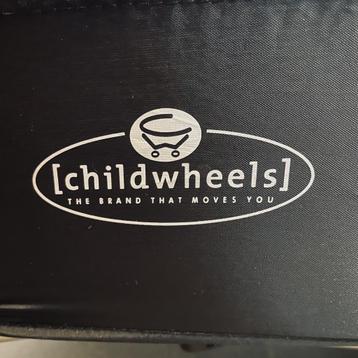 Childwheels Lit de voyage 60x120cm toile marron + Roues