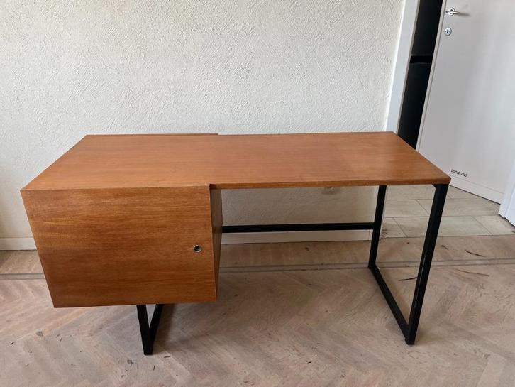 Vintage design schrijftafel, Huis en Inrichting, Bureaus, Gebruikt, Bureau, Ophalen