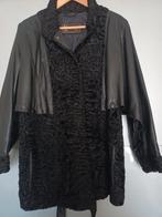 Nieuwe winterjas on leder en astrakan, Ophalen of Verzenden, Nieuw, Maat 42/44 (L), Zwart