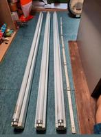 3 TL armaturen van 120cm
 + lampen, Ophalen, Zo goed als nieuw