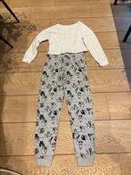 Pyjama met luiaards op broek bloes crop top en oversized, Ophalen of Verzenden, Maat 34 (XS) of kleiner