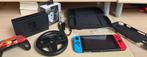 Nintendo Switch+Accesoires, Games en Spelcomputers, Spelcomputers | Nintendo Switch, Ophalen of Verzenden, Zo goed als nieuw, Met 2 controllers