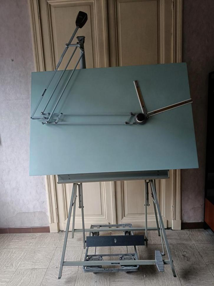 Vintage architect tekentafel Rotanex - Pool, Doe-het-zelf en Bouw, Tekentafels, Gebruikt, Ophalen