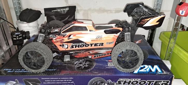 T2M pirate Shooter 4x4 buggy RTR - Upgrade Brushless, Hobby en Vrije tijd, Modelbouw | Radiografisch | Auto's, Zo goed als nieuw