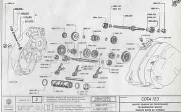 MONTESA COTA 123/172 MECHANISCHE ONDERDELEN beschikbaar voor biedingen