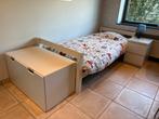 Ensemble lit complet 1p, table de nuit et coffre à jouets, Huis en Inrichting, Slaapkamer | Complete slaapkamers, Ophalen, Gebruikt