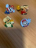Lot de 4 Pins rétro de Nintendo Mario, Comme neuf, Enlèvement ou Envoi