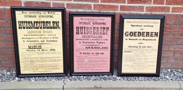 Toffe antieke affiches vanuit België van openbare verkooping beschikbaar voor biedingen