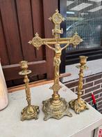 Antiek koperen kandelaars, Antiek en Kunst, Ophalen, Koper of Brons