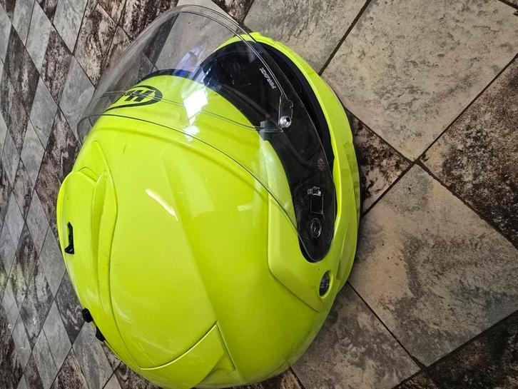 Fluogeel helm hjc is-MAX II maat XXL, Motoren, Kleding | Motorhelmen, XXL, HJC, Ophalen of Verzenden