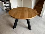 Ronde eetkamertafel, Huis en Inrichting, Ophalen, Gebruikt, Rond, Ronde eetkamertafel, Mangohout