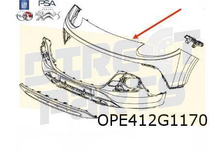 Opel Adam (1/13-9/19) Rocks voorbumper bovendeel (bij PDC) (, Auto-onderdelen, Carrosserie, Bumper, Opel, Voor, Nieuw, Verzenden