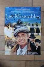 filmaffiche Jean-Paul Belmondo les misérables filmposter, Ophalen of Verzenden, A1 t/m A3, Zo goed als nieuw, Rechthoekig Staand