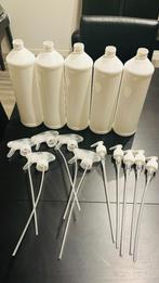 A donner lot bidons 1 L + embouts et bidons 5 L NEUF, Ophalen, Dweilemmer, -bak, of -wagen