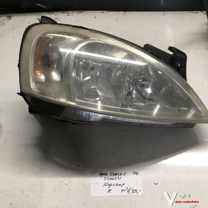 Opel Corsa C 2004 1.7 D 2500231  Koplamp Rechtsvoor, Auto-onderdelen, Verlichting, Gebruikt, Ophalen of Verzenden