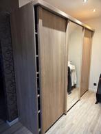 Kleerkast met 3 schuifdeuren en spiegel, Huis en Inrichting, Ophalen, Gebruikt, 200 cm of meer, 200 cm of meer