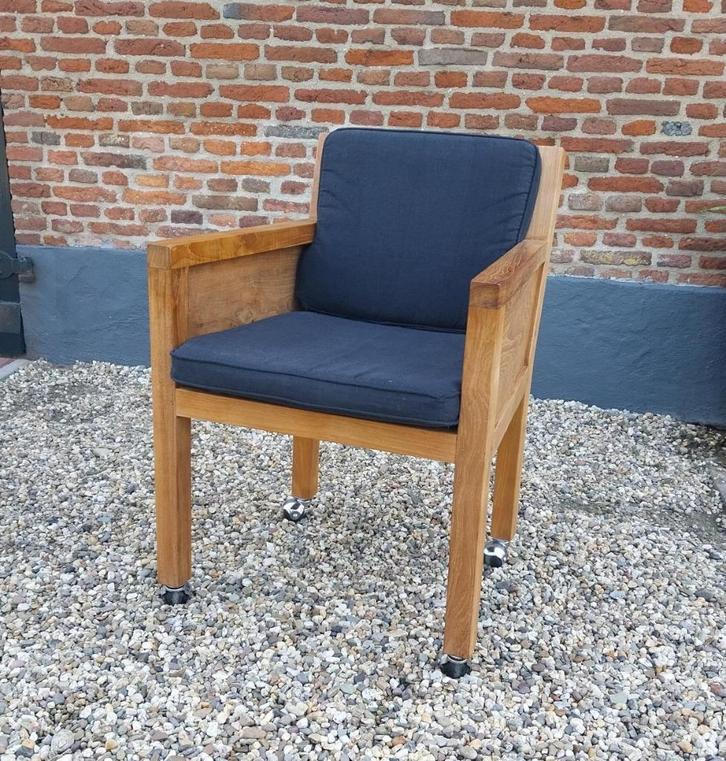 Showroommodel 6 Teak Tuinstoelen, Tuin en Terras, Tuinstoelen, Zo goed als nieuw, Teakhout, Ophalen