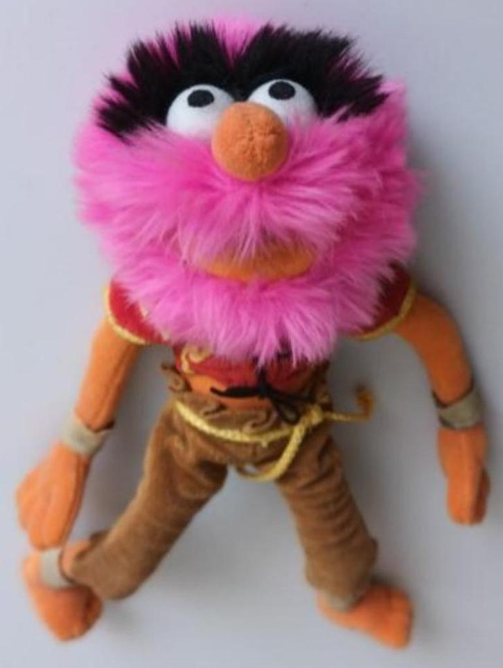 ANIMAL - THE MUPPETS - WALT DISNEY ( PLUCHE KNUFFEL ), Verzamelen, Poppen, Gebruikt, Overige typen, Ophalen of Verzenden