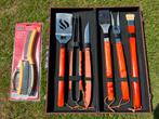 Kistje met gereedschap voor barbecue + stalen borstelset, Ophalen, Nieuw
