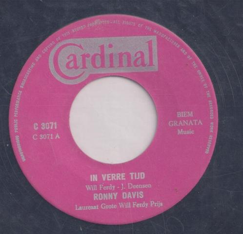 Ron Davis – In verre tijden / Slechts de liefde - Single, Cd's en Dvd's, Vinyl Singles, Gebruikt, Single, Nederlandstalig, 7 inch