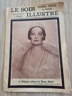 Le Soir - mort de la reine Astrid, 1920 à 1940, Enlèvement ou Envoi, Journal