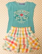Veelkleurig zomerrokje + T-shirt Mexx, maat 92, Kinderen en Baby's, Kinderkleding | Maat 92, Meisje, Gebruikt, Ophalen of Verzenden